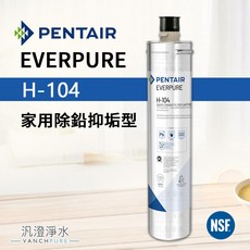 愛惠浦 EVERPURE H-104 除鉛抑垢濾芯 美國原裝進口 平行輸入品, 1個, 黑水保固 (30天)