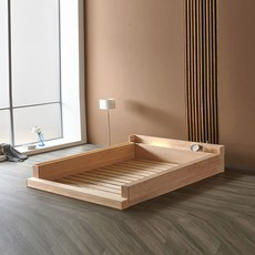 편백나무 원목 포레스트 가드형 침대프레임 편백받침대 S.SS.D.Q.K 매트리스선택, 가드 저상형 편백받침대