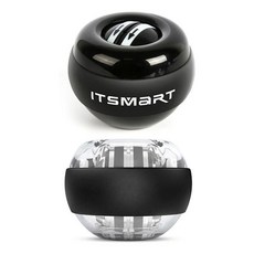 JU 손목근력강화 트위스트 오토 스핀볼, 올블랙, 1개