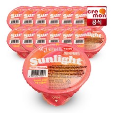 썬라이트 복숭아맛 180g x 12개입, 180ml, 12개