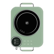 3500W 黑色水晶電陶爐, 無需安裝, 多功能電磁爐大功率家用致力電陶爐 繽紛綠