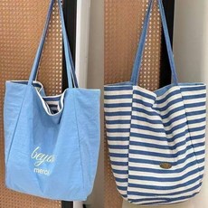 코코린느 투웨이 양면 스트라이프 줄무늬 리버서블 리버시블 에코백 숄더백 가방(2colors)