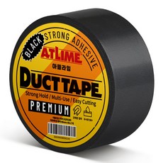 아뜰라임 다목적 초강력 접착 덕트테이프 블랙 48mm x 9m, 1개