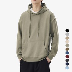 디커스텀 남녀공용 루즈핏 무지 후드티 빅사이즈 14컬러