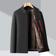 羽絨外殼可拆卸毛內膽翻領加絨加厚羽絨服夾克外套