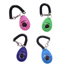 손목걸이 강아지 클리커 훈련용품, 그린, 1개