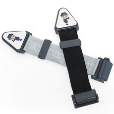 차량 길이조절 안전 보조벨트 2p세트 doi+62684he, 블랙