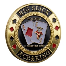 홀덤칩 게임칩 카지노칩 포커칩 카지노 딜러 럭키 코인 크리스마스 휴일 선물용 기념품 라스베가스 게임 금속 수집품, 08 6