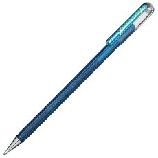 펜텔아츠 글리터 젤 잉크 듀얼 메탈릭 1.0mm 컬러 볼펜, 블루 + 메탈릭 그린, 1개