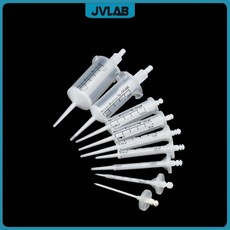 호환 스테퍼 팁 정밀 디스펜서 팁 피스톤 PE-HD 실린더 PP 스테퍼-스테메이트 연속 분배기 2 PK, 05 25.00 ml 2pcs