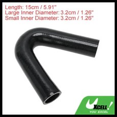 실리콘 엘보우 인터쿨러 히터 터보차저 공기 흡입관 라디에이터 냉각수 튜브, 1개, 9. Black ID 32mm