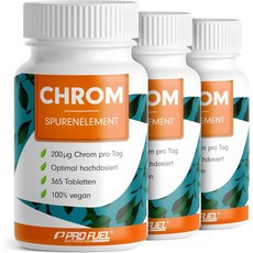 크롬 200mcg 크롬 피콜리네이트 정상 혈당 수치 유지 서포트 365캡슐 3병 독일 내수용, 3개, 365정