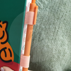 꿀이맘 테블릿 펜홀더 볼펜 핑크 다이어리펜홀더