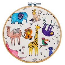 키즈클래스 패브릭공예 컬러링미술 액자색칠놀이/ 초등색칠공부 컬러드로잉북 실버미술 미술재료, 3개, 1개, 지름17cm