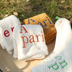 유럽 감성 프리미엄 핸드타올 주방 고리수건 대형, 유럽핸드타올그린B, 1개, 유럽핸드타올그린B