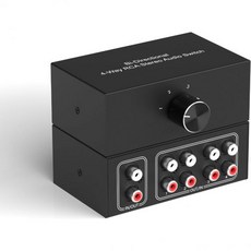 비브랜드 6채널 3.5mm 오디오 스위치 셀렉터, 1입력-4출력 / 4입력-1출력, 1개