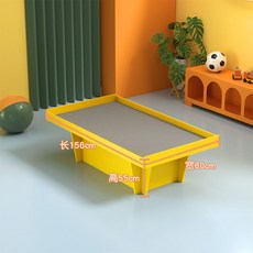 장난감 모래 테이블 상업용 어린이 놀이 플레이테이블, 156x80x55cm 옐로우 테이블 블록300개