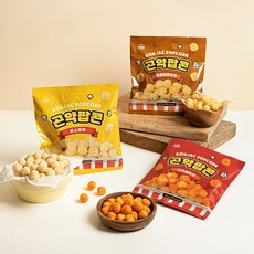 [다신샵] 93kcal 곤약팝콘 3종 혼합(바베큐+콘스프+치즈불닭) / 식단간식, 25g, 6개