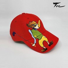 기타 뜨레 남녀공용 수제 알바트로스 골프모자 CPPARE20255, 레드/FREE