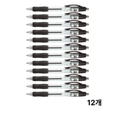 동아 애니볼 501 노크식 볼펜, 12개, 0.5mm-검정