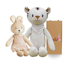 코니베이비 애착인형 아기 베순이 35 + 수면 호랑이75 랜덤 발송 + 선물박스, 혼합 색상, 1세트