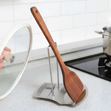 모노제이 열에강한 깔끔 조리도구 받침, 1개, 스테인레스