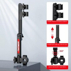 유모차 우산 거치대 1개 오토바이 파라솔 폴딩, 레드-2단접이식