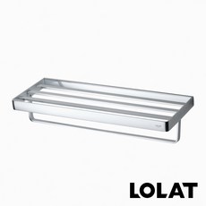 LOLAT 羅力 時尚雙層置衣架 / 鉻合金