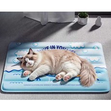 애완견 아이스패드 반려동물 여름필수템 얼음매트, 1개, 얼굴 붉어지는 곰 90x60cm