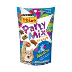Friskies 喜躍 PartyMix 香酥餅 60g 貓零食 酥脆美味 滿足貓咪的味蕾, 海洋鮮味, 藍包, 1包