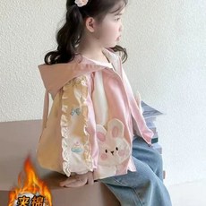 臺灣-出貨【秋冬款熱銷】女童春裝洛麗塔外套2025新款可愛卡通洋氣寶寶連帽上衣兒童春秋款 9O2R
