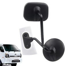 부착식 2way 1톤 화물차 보조미러, 1개, 봉고3, 봉고3 2way 화이트 1개, 봉고3, 봉고3 2way 화이트