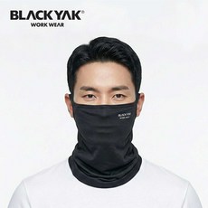 블랙야크워크웨어 안면 햇빛가리개 쿨 흡한속건 스포츠 마스크, 블랙, 1개
