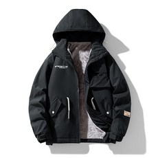 L-9XL大尺碼保暖外套 防風防水連帽外套 內刷毛禦寒外套