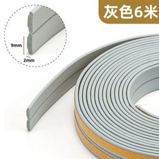 門縫密封條窗戶密封膠條擋風隔音房門防風條門貼防盜門密封條 副廠商品, 1個, 灰色  發兩根3米,寬9毫米 厚2毫米 I型