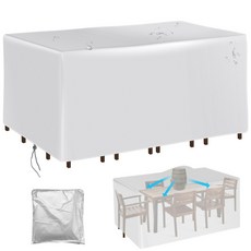 DS 07 파티오 듀티 단면 대형 커버 방수 야외 헤비 의자 세트 소파 테이블 가구, 137x137x71cm, 137x137x71cm, 1개