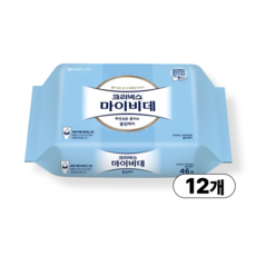 크리넥스 마이비데 클린케어 리필형 46매 X 12팩, 12개, 55g