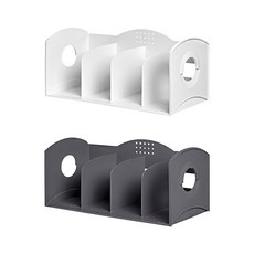시스맥스 멀티 책꽂이 4단 서류꽂이 447mmx210mm, 그레이