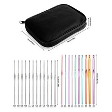 사이즈 코바늘 재료 뜨개질 바늘 도구 알루미늄 다색, 1개