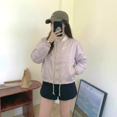 나이키 여성 바람막이 AIR 봄버 우븐 바시티 자켓