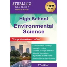 (영문도서) High School Environmental Science: Comprehensive Content for High School Environmental Science Paperback, Sterling Education, English, 9798885571876