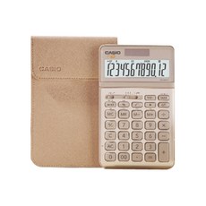 카시오 JW-200 SC 파스텔톤 계산기 (전용케이스 포함), 1개, 골드