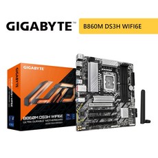 GIGABYTE 技嘉 B860M DS3H WIFI6E 主機板，支援Wi-Fi 6E無線網路，高速傳輸，穩定散熱