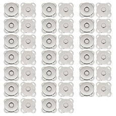 10mm 자석단추 가방자석 똑딱이 지갑 옷 수선 DIY 부자재, 20개, 귀자석단추-10mm-니켈
