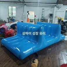 에어바운스 게임 운동회 놀이 달리기 체육 징검다리 경기 대형 에어사다리 에어 소품 협동, 1개, 두꺼운형 양면 펜스 이중 산 횡단