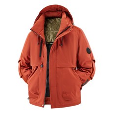 冬季加厚保暖連帽石墨烯棉服外套 防風防水情侶款戶外登山 男士休閑短款運動