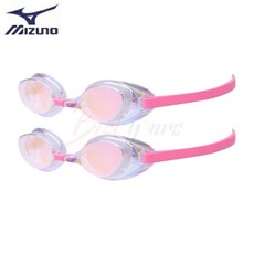 Bestyours 미즈노 엑셀아이 레이싱 미러 수경 N3JEB851, 클리어X루비, 2개