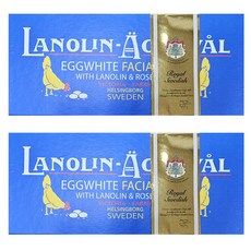 스웨덴 에그팩 오리지널 지성용 50g x 6개 x 2세트/에그비누/클렌징비누/라놀린앤로즈워터/무료 sb, 1세트