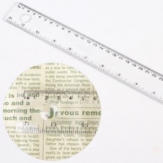 30cm 돋보기 플라스틱 직선 자 인치표시 30cm자 돋보기자 플라스틱자 학용품자 직자 문구자 방안자