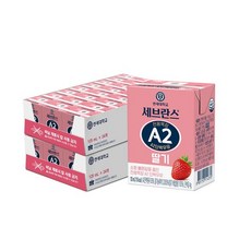 연세우유 전용목장 A2 단백우유 딸기, 48개, 125ml